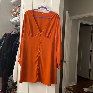Burnt orange dress